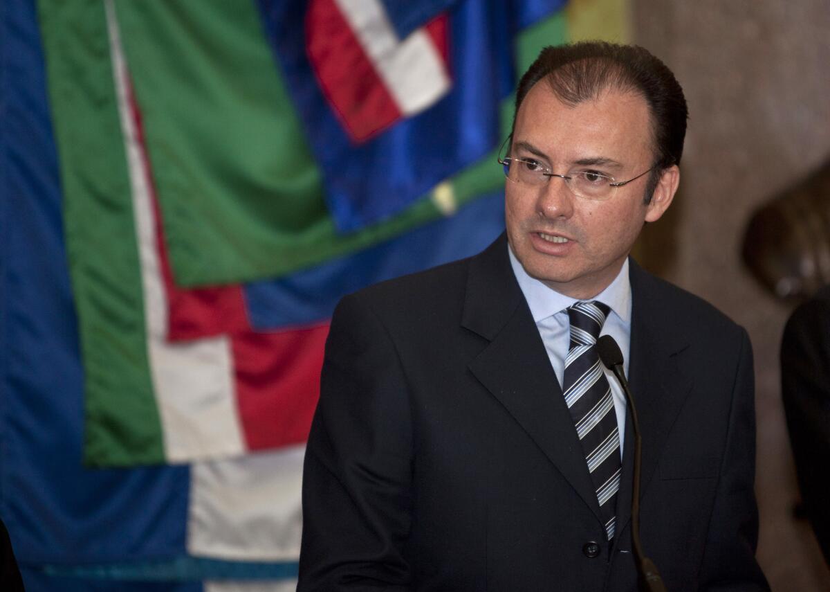 Luis Videgaray, who is believed to have a good relationship with incoming U.S. President Donald Trump, has been named Mexico's foreign secretary.