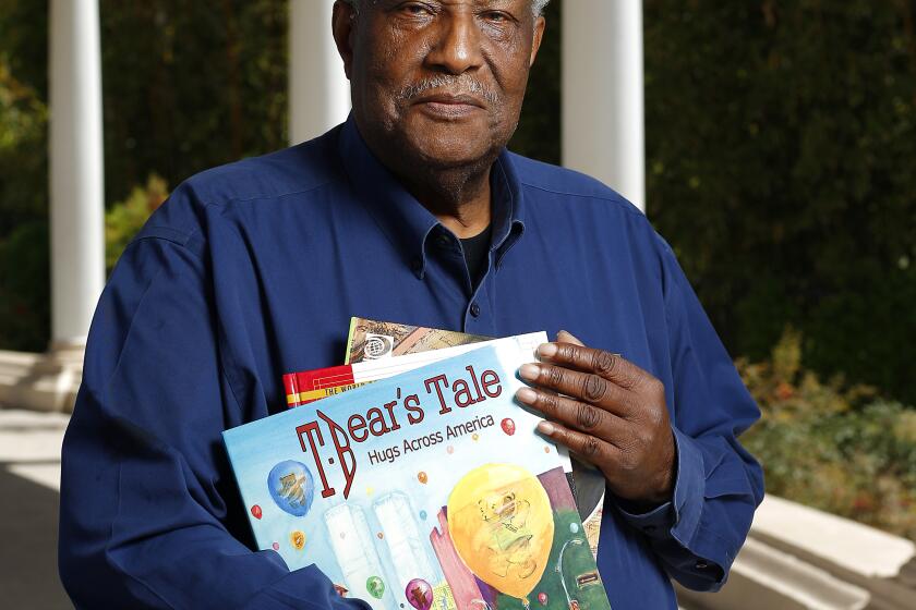 Roosevelt Brown is the creator and organizer of San Diego's Annual Children's Book Party in Balboa Park, which will celebrate its 35th year on April 28th. Brown is shown here at the Organ Pavilion on April 18, 2019. (Photo by K.C. Alfred/The San Diego Union-Tribune)