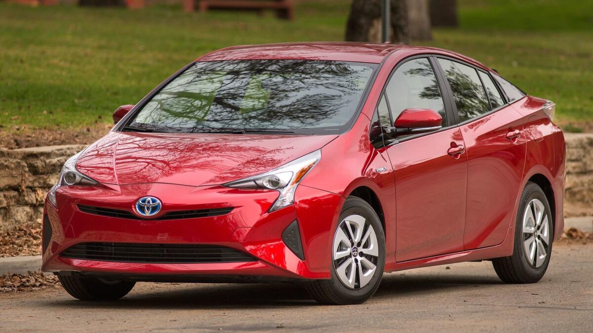 Hybrid vehicles such as the 2016 Prius use both a gasoline engine and an electric motor. Electric motors make much less noise than gasoline and diesel engines.