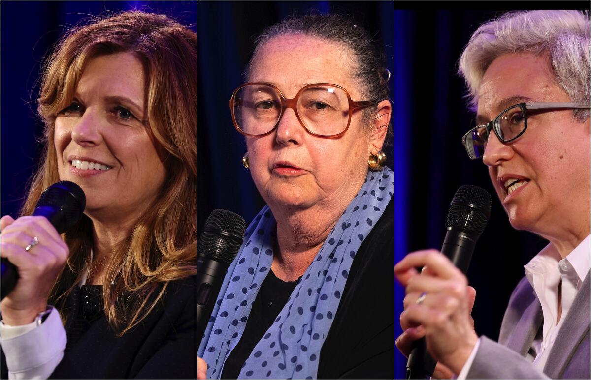 Oregon gubernatorial candidates Christine Drazan, left, Betsy Johnson and Tina Kotek.