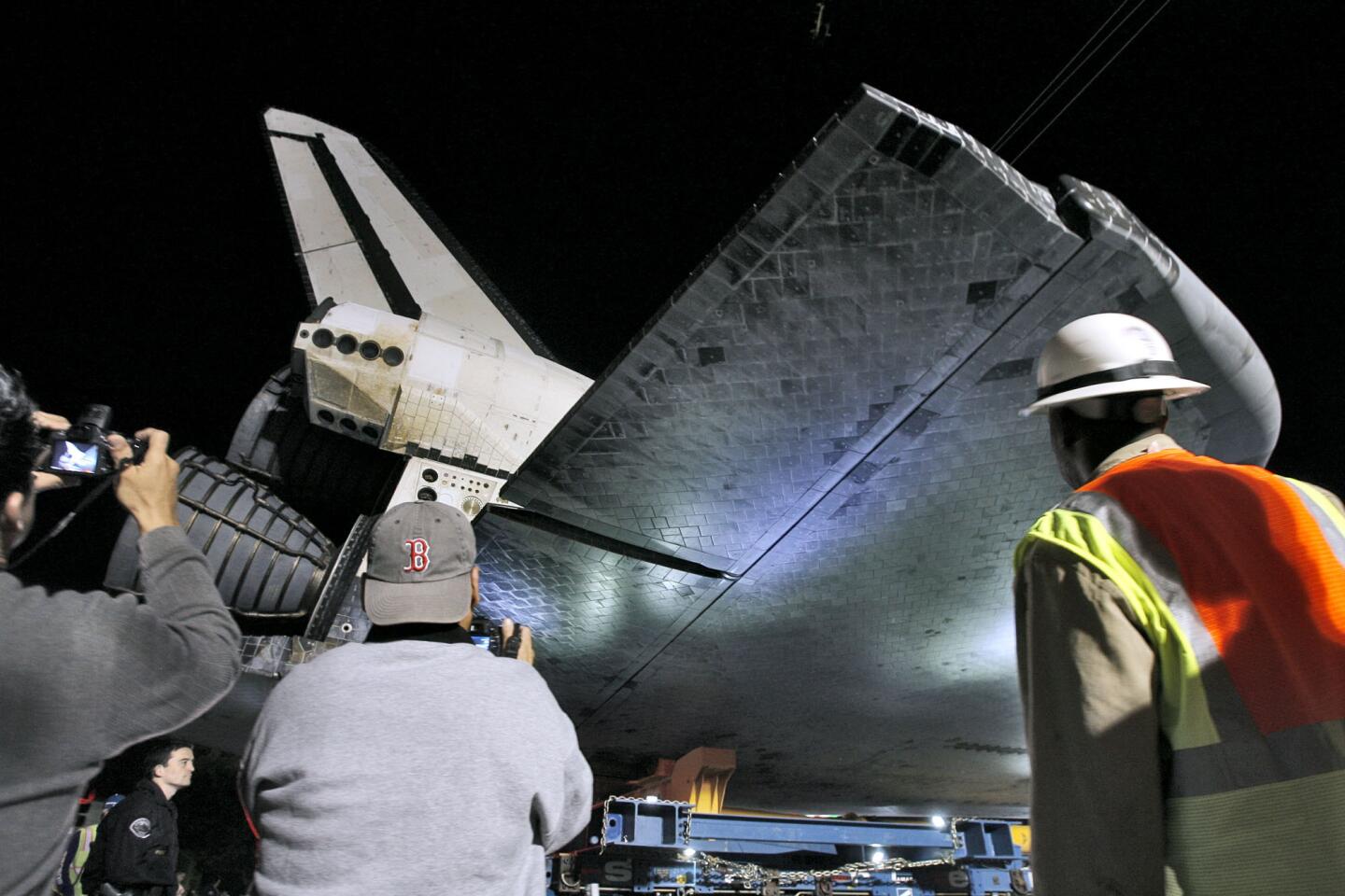 Photo Gallery: Space Shuttle Endeavour makes its way through Inglewood