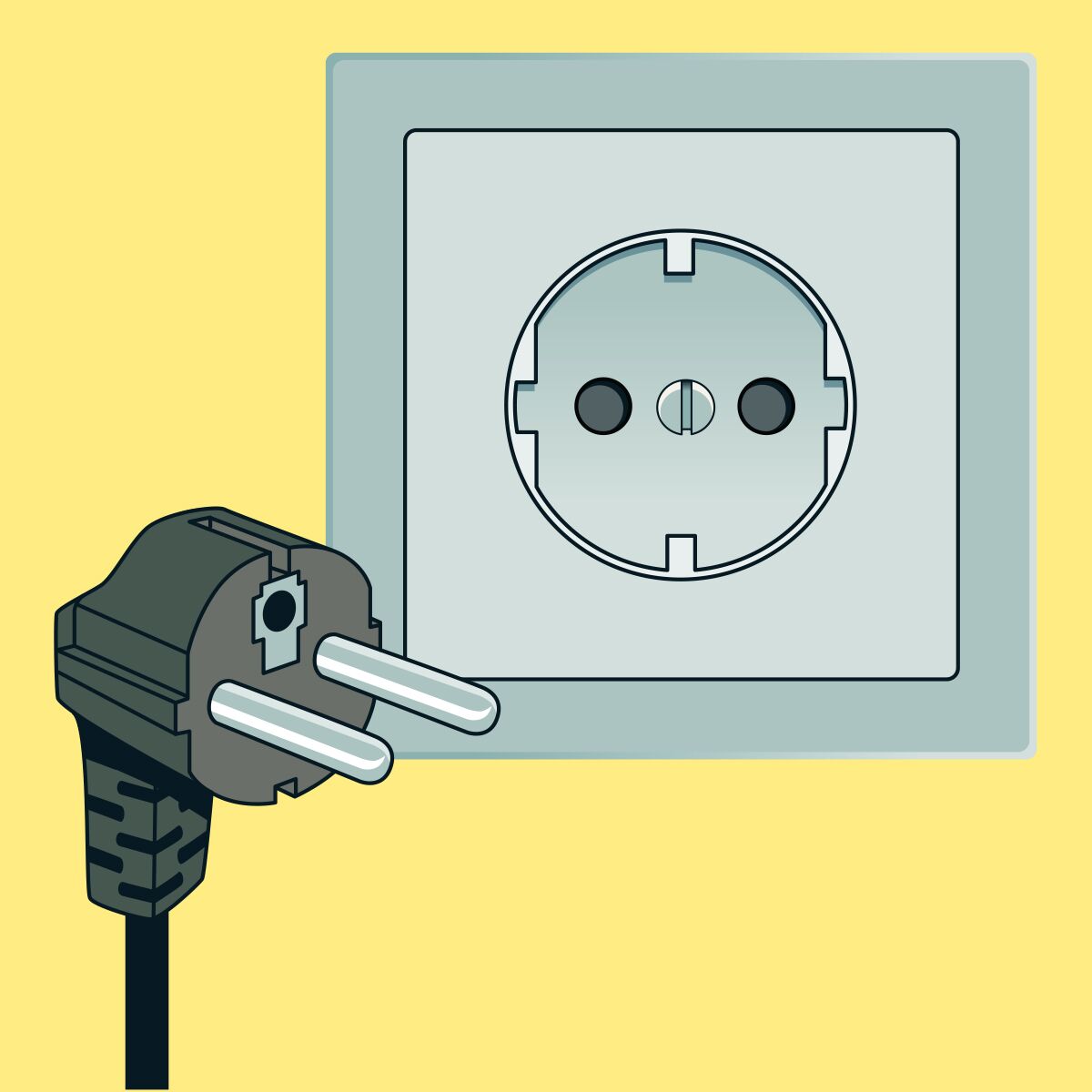 Type F plug and socket