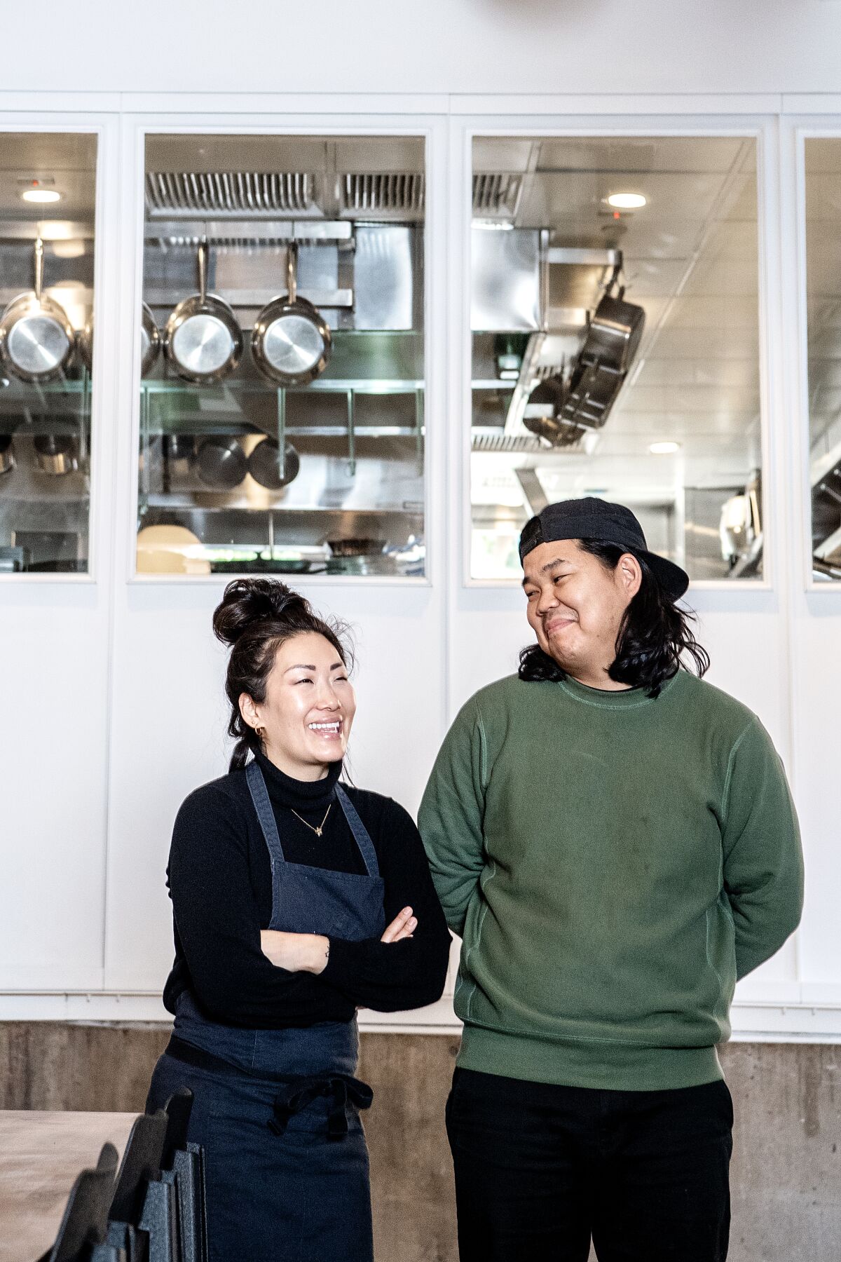 John and Katianna Hong, owners of Yangban Market and Deli located in the Arts District 