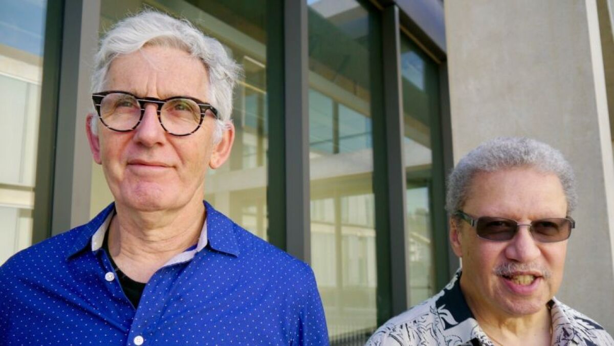 Mark Dresser (left) and Anthony Davis will perform Saturday at UC San Diego, where both are music professors.