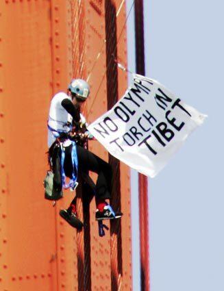 Golden Gate Bridge, San Francisco, Olympic torch