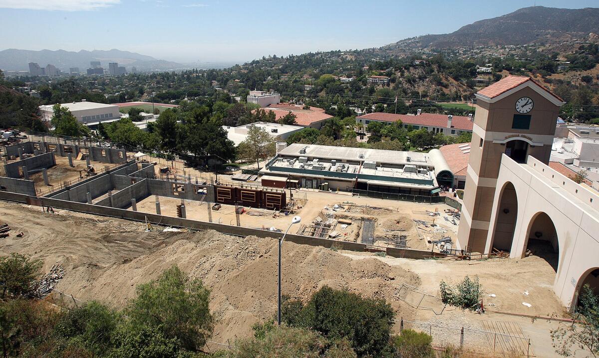 The construction site at Glendale Community College for the lab/college services building in July 2014. The building has been left 95% complete, with the latest delay tied to verifying the proper installation of the building’s heating and air-conditioning systems.