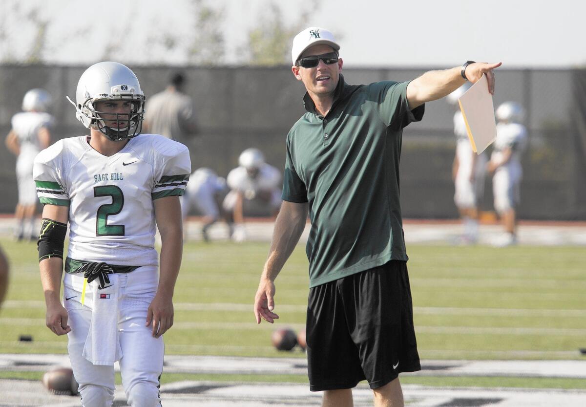 Abram Booty has stepped down as Sage Hill football coach after one season.
