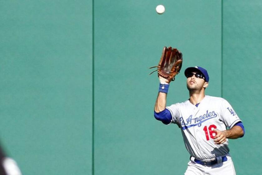 Andre Ethier got the start in left field for the Dodgers against Philadelphia on Thursday.