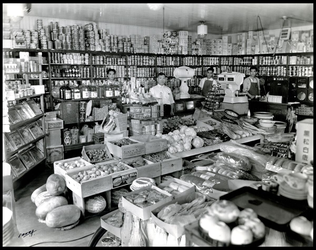 The interior of the A. Nakamura Co. grocery store that belonged to Tim Yamamoto's grandfather.