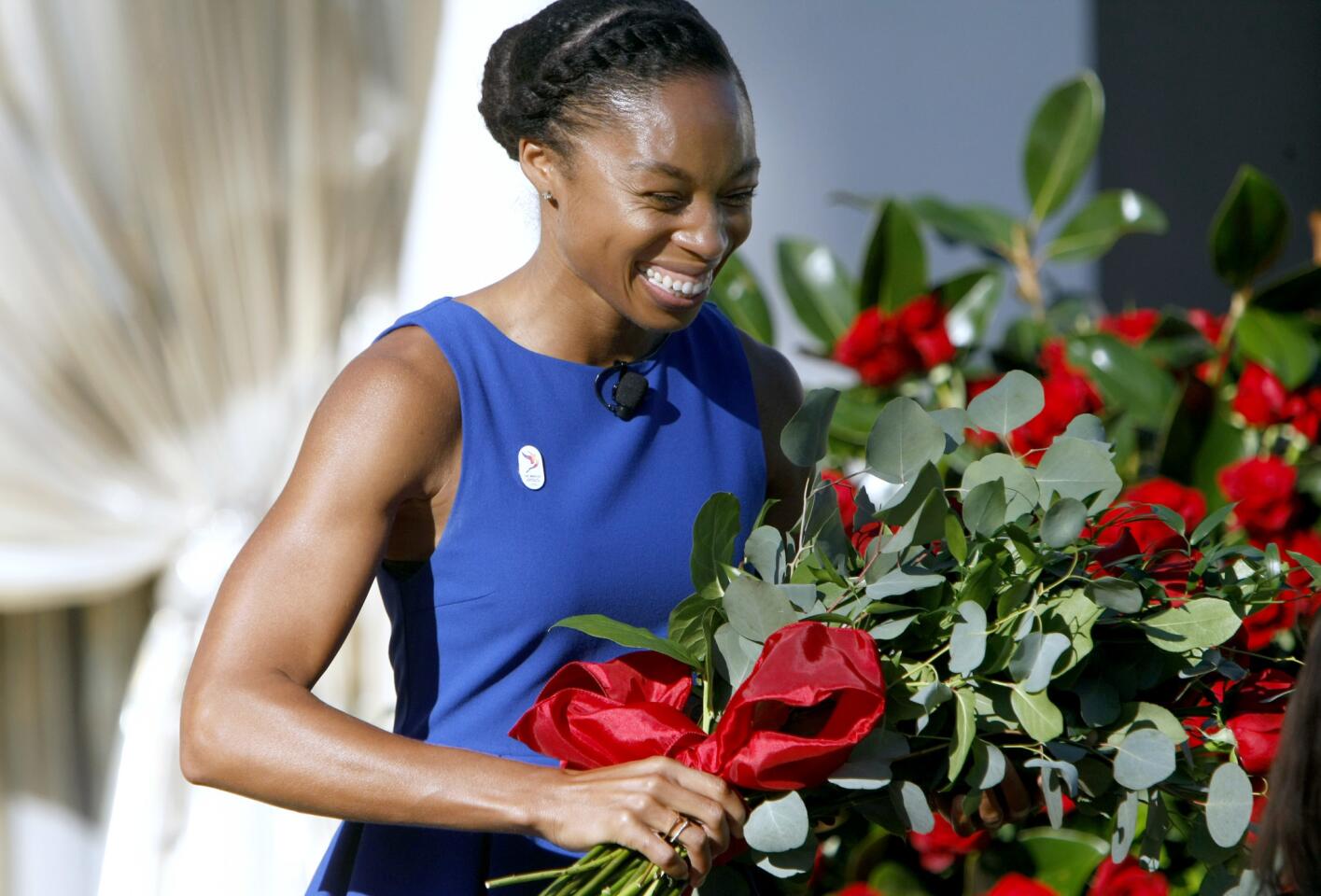 Photo Gallery: Pasadena Tournament of Roses reveals three Rose Parade grand marshals, olympic athletes Greg Louganis, Janet Evans and Allyson Felix