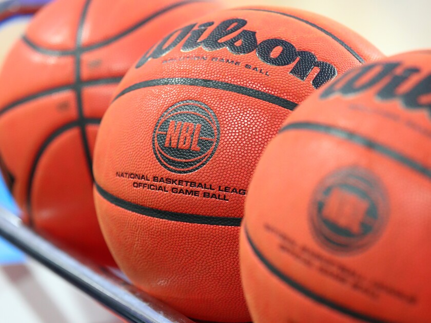 BRISBANE, AUSTRALIA - JANUARY 05: NBL balls are seen before the round 14 NBL match between the Brisbane Bullets and the Perth Wildcats at Nissan Arena on January 05, 2020 in Brisbane, Australia. (Photo by Jono Searle/Getty Images)