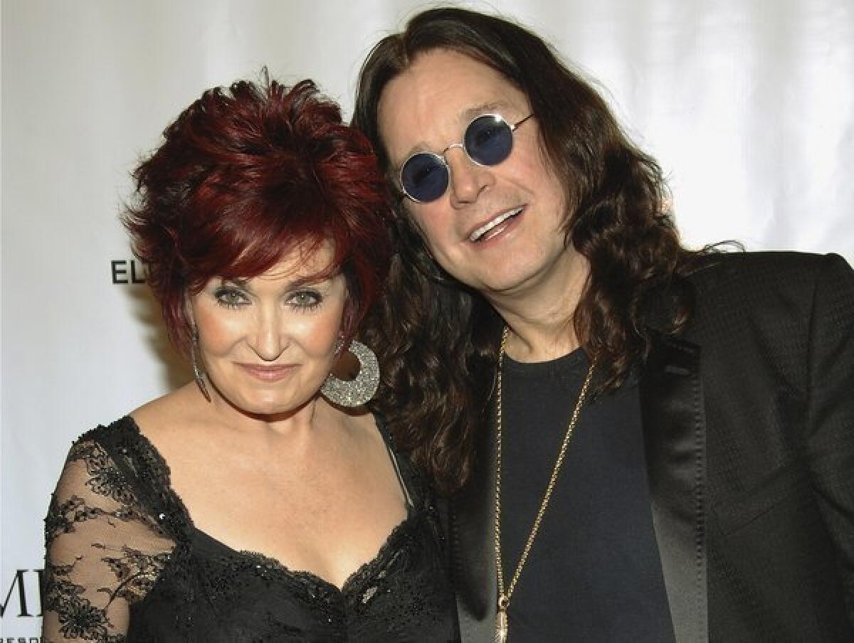 Sharon Osbourne said on "The Talk" that she and husband Ozzy Osbourne, seen together in 2007, are not getting divorced.