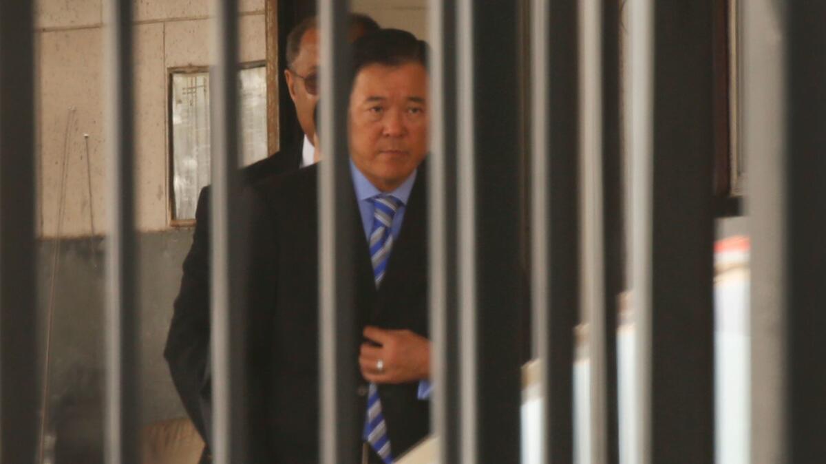 Paul Tanaka, the former second-in-command of the Los Angeles County Sheriff's Department, departs a federal courthouse in L.A. last year after his sentencing hearing.