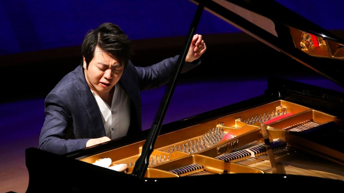 Pianist Lang Lang performs Wednesday at Walt Disney Concert Hall.