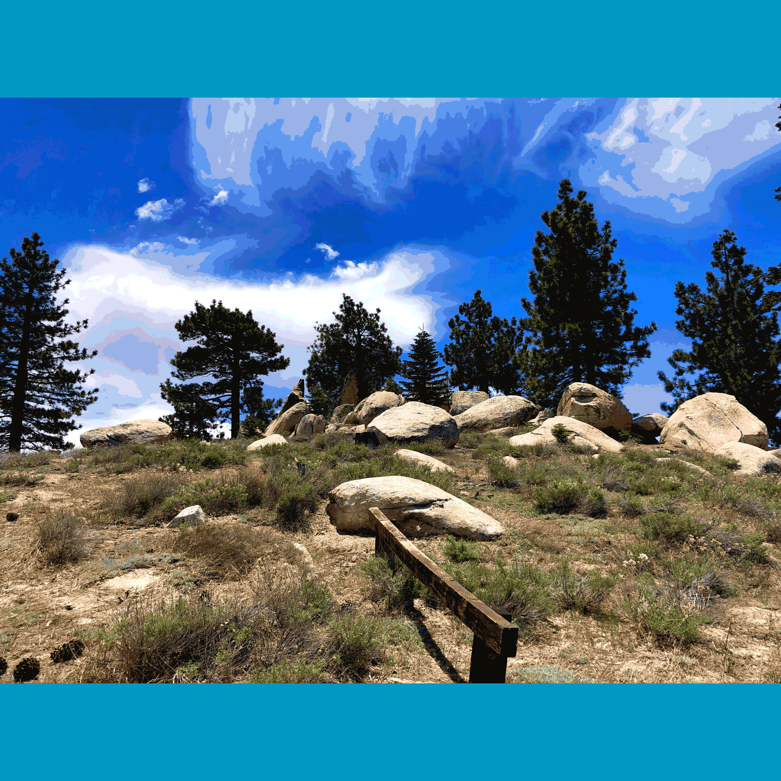 Changing views of Mt. Pacifico, in the San Gabriel Mountains.
