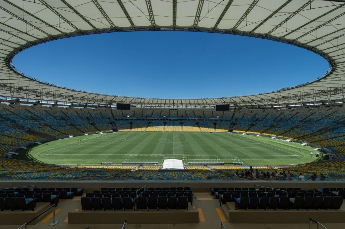 This is Mario Filho "Maracana" Stadium in Rio de Janeiro, which is among the host sites for FIFA World Cup Brazil 2014 matches.