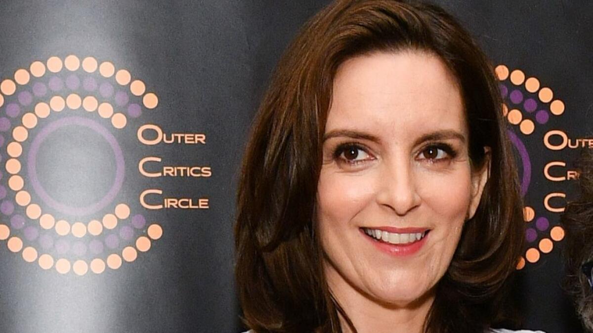 Tina Fey at the Outer Critics Circle Theatre Awards last month in New York. She won best book for her stage adaptation of her 2004 movie.