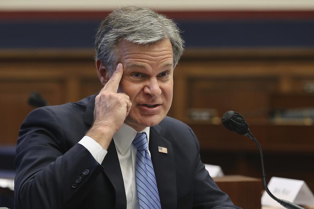 FBI Director Christopher Wray.