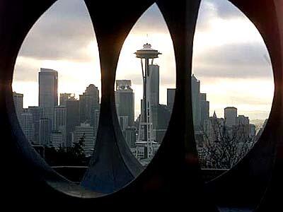 A familiar feature of Seattle's skyline is the 607-foot Space Needle, built for the 1962 World's Fair. The exposition also spurred the city to rescue the area from decline; today it is among the nation's most dynamic downtowns.
