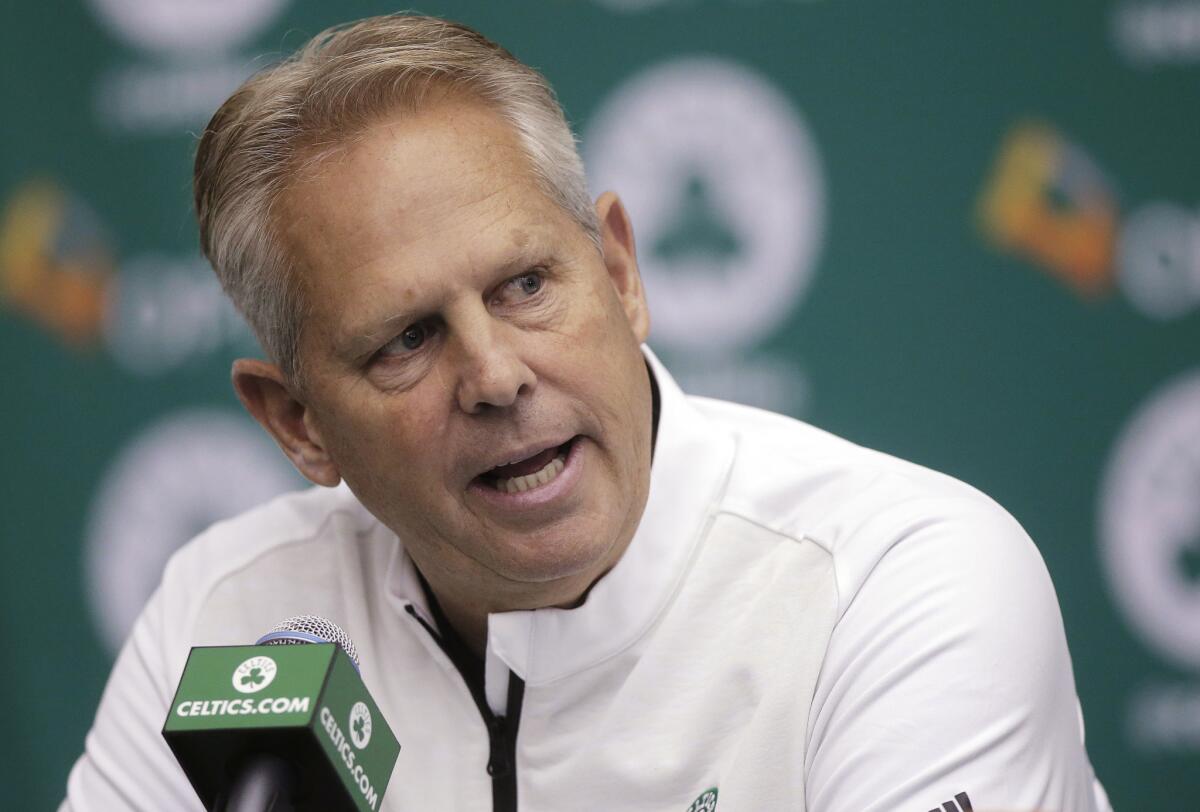 Celtics general manager Danny Ainge helped rebuild the Celtics into a championship contender in less than five years.