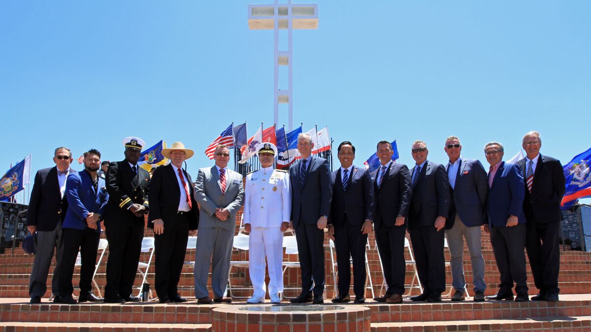 Memorial Day commemoration at the Mount Soledad National Veterans Memorial in La Jolla