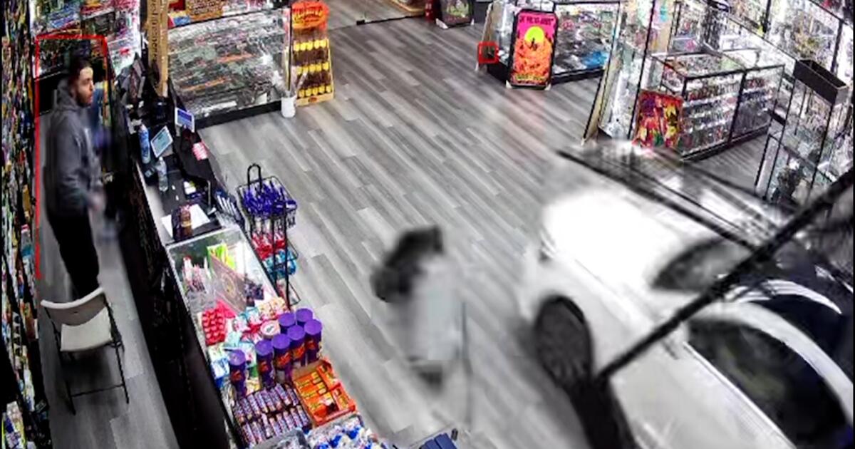 Video shows a car plowing through a smoke shop in Fullerton - Los Angeles Times Video shows a car plowing through a smoke shop in Fullerton - Los Angeles Times