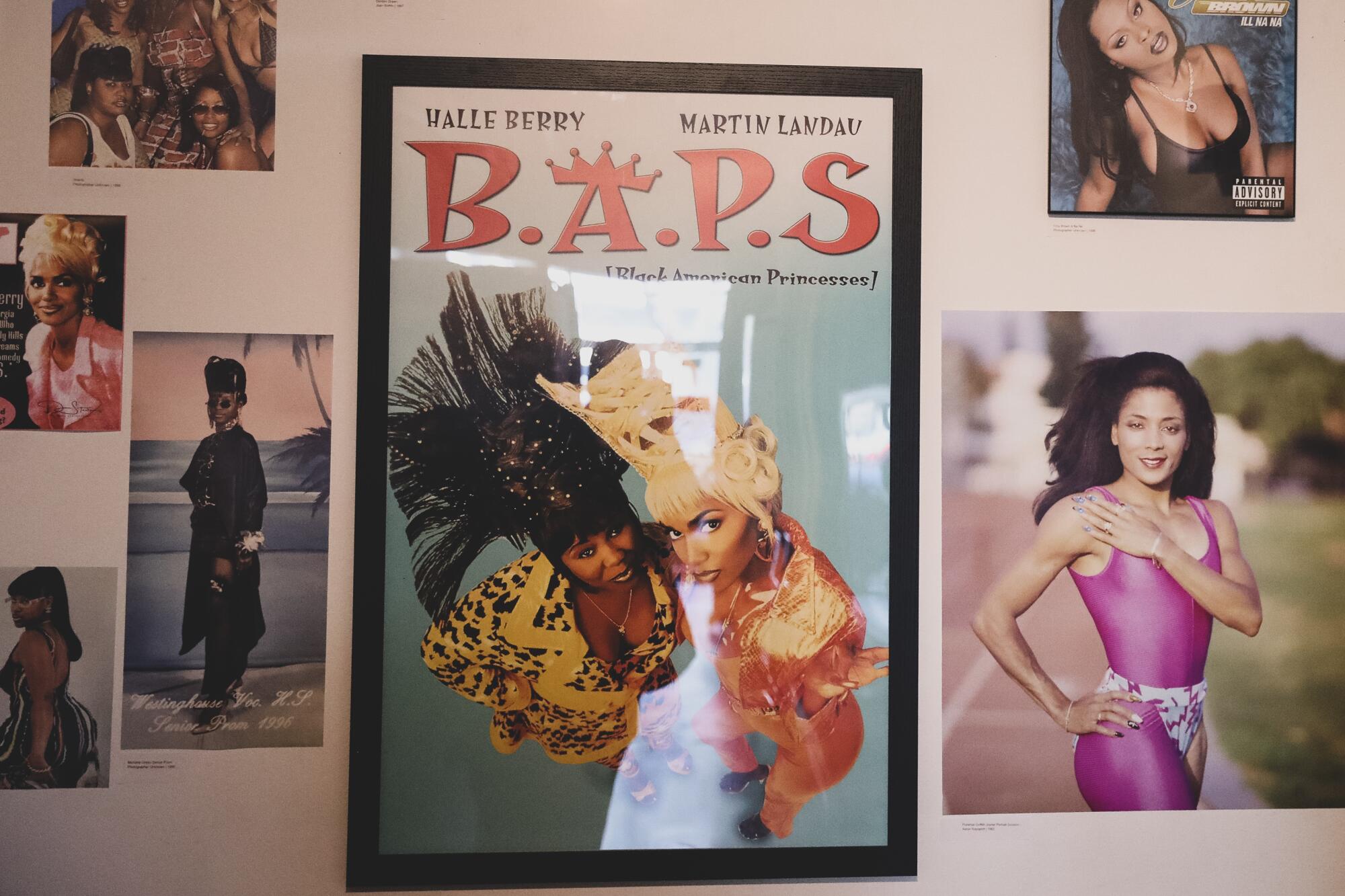 Art on display at HoochieCon including a poster for "BAPS"