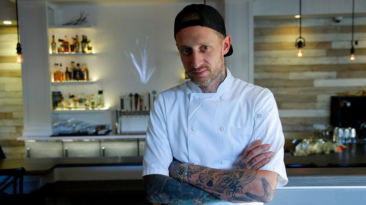 Michael Voltaggio at his new restaurant, Ink.well.