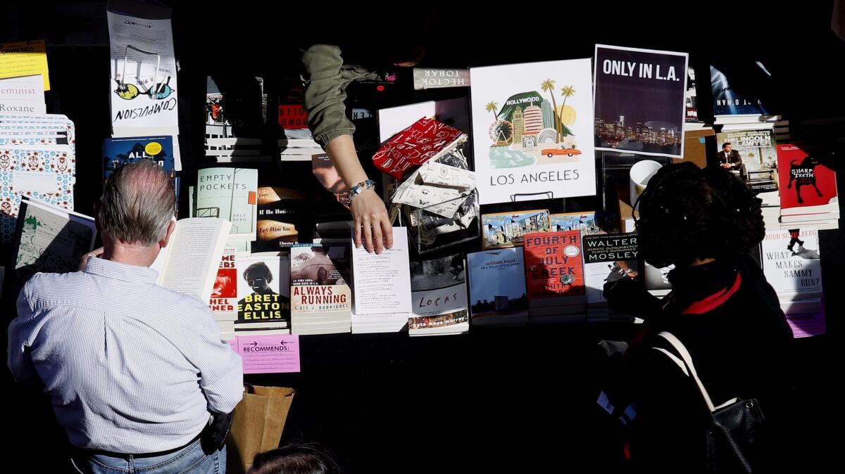 Book shopping at the 2015 Los Angeles Times Festival of Books.