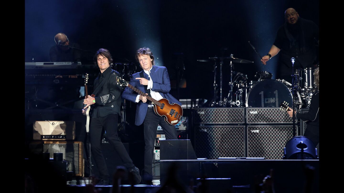 Paul McCartney performs during weekend 2 of Desert Trip.