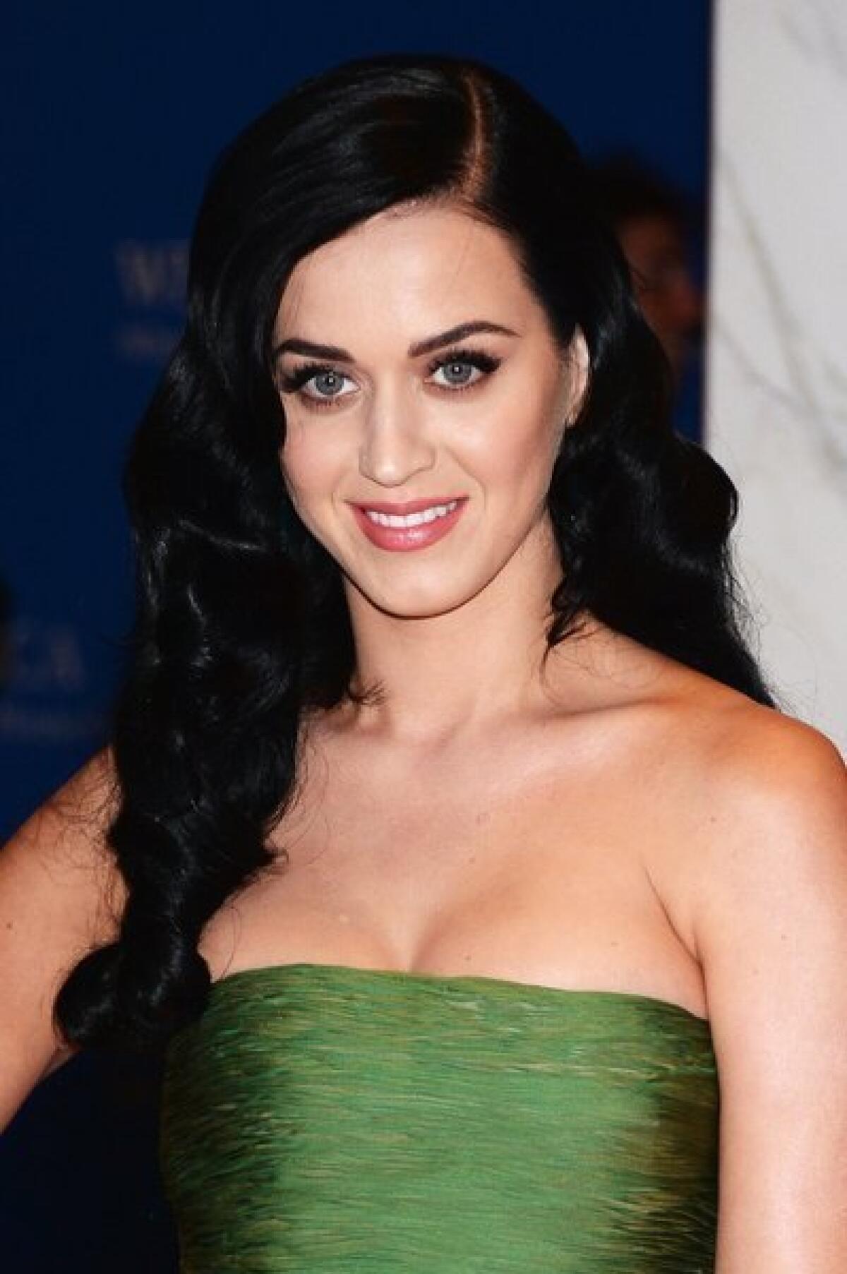 Singer Katy Perry attends the White House Correspondents' Association Dinner.