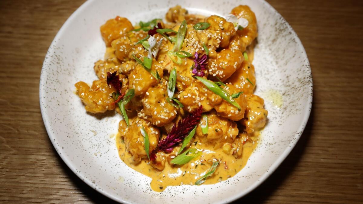 Slippery shrimp is on the menu at Roy Choi's new restaurant, Best Friend.