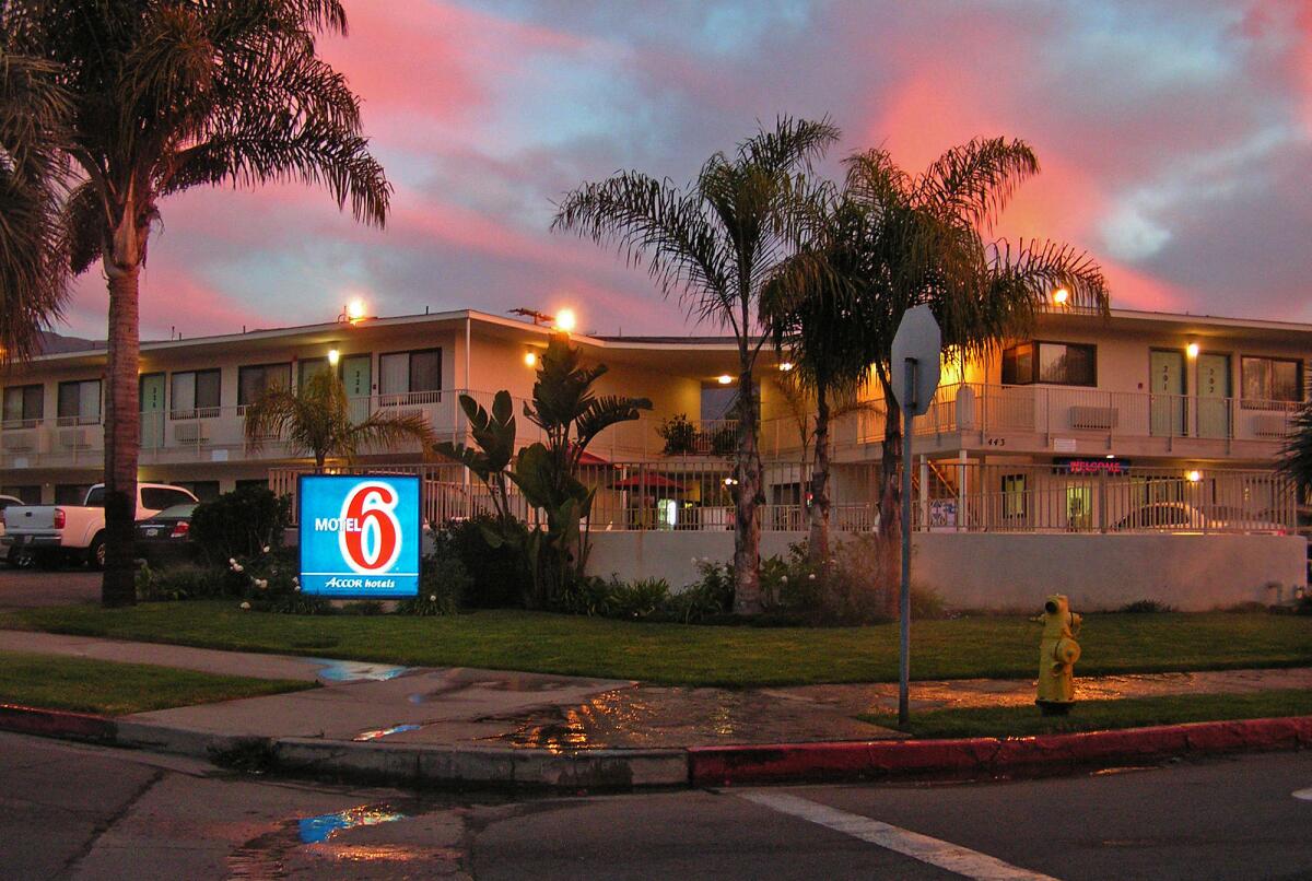 A Santa Barbara Motel 6.
