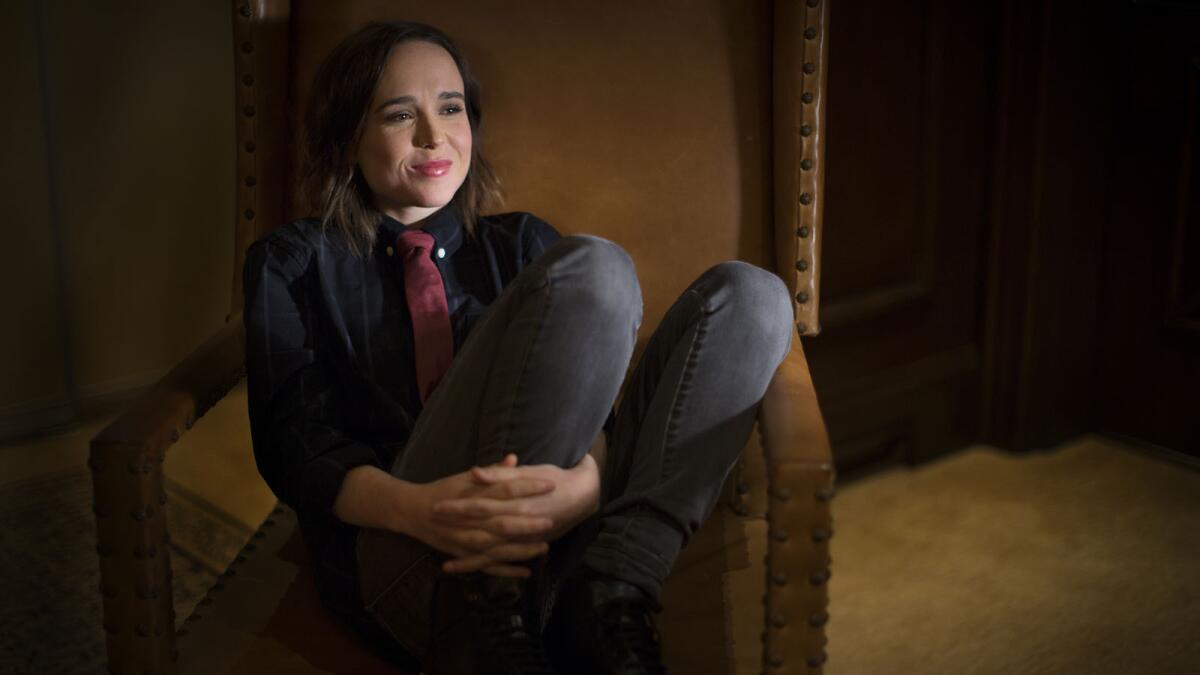 "People close to me keep remarking on how different I am now," Ellen Page says.