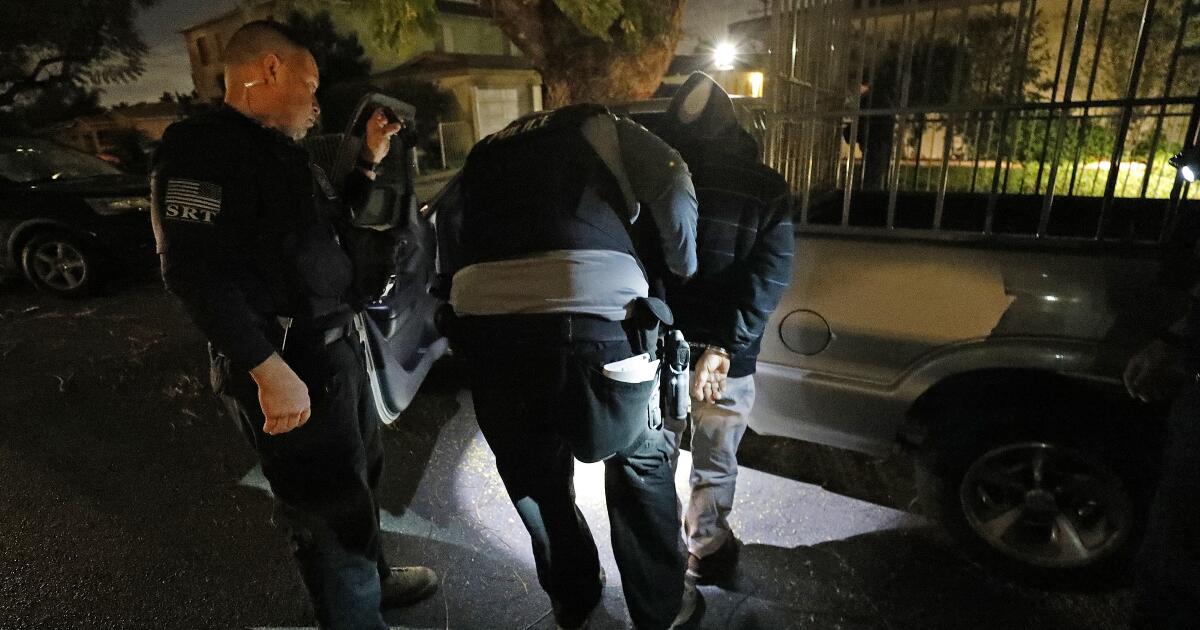 With masks at the ready, ICE agents make arrests on first day of California coronavirus lockdown