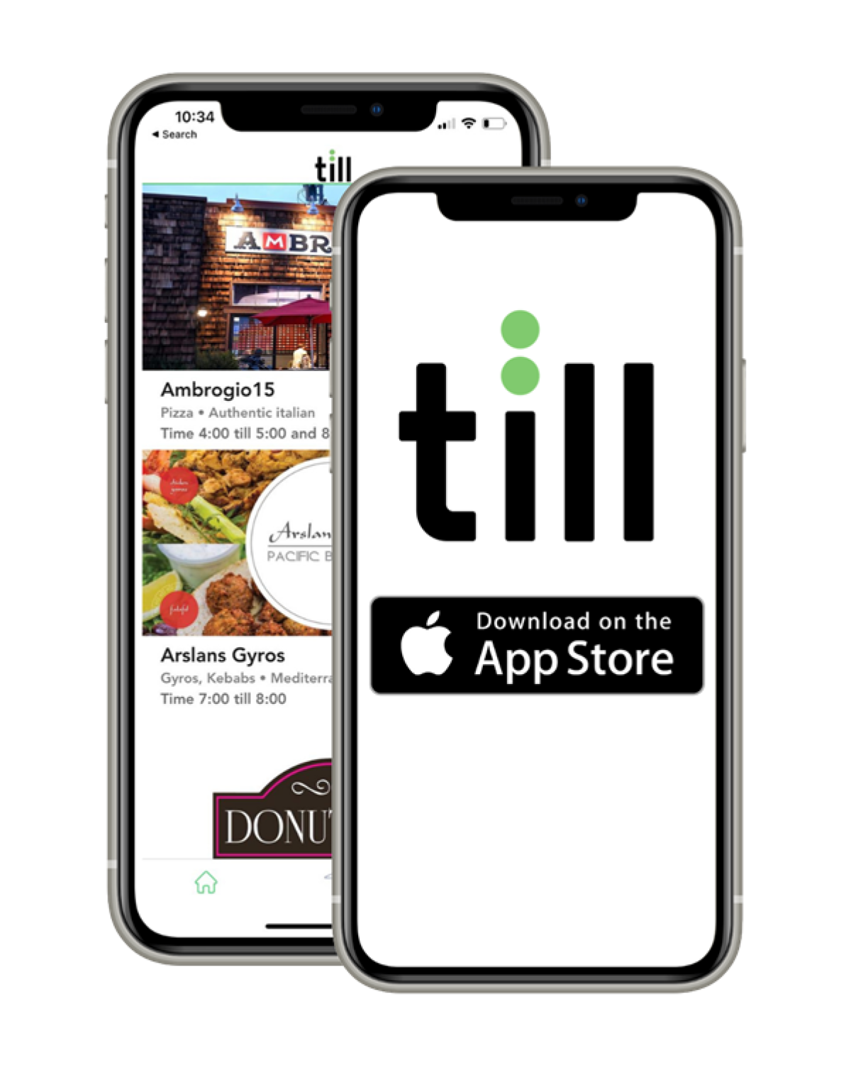 The logo and interface of Till the App.
