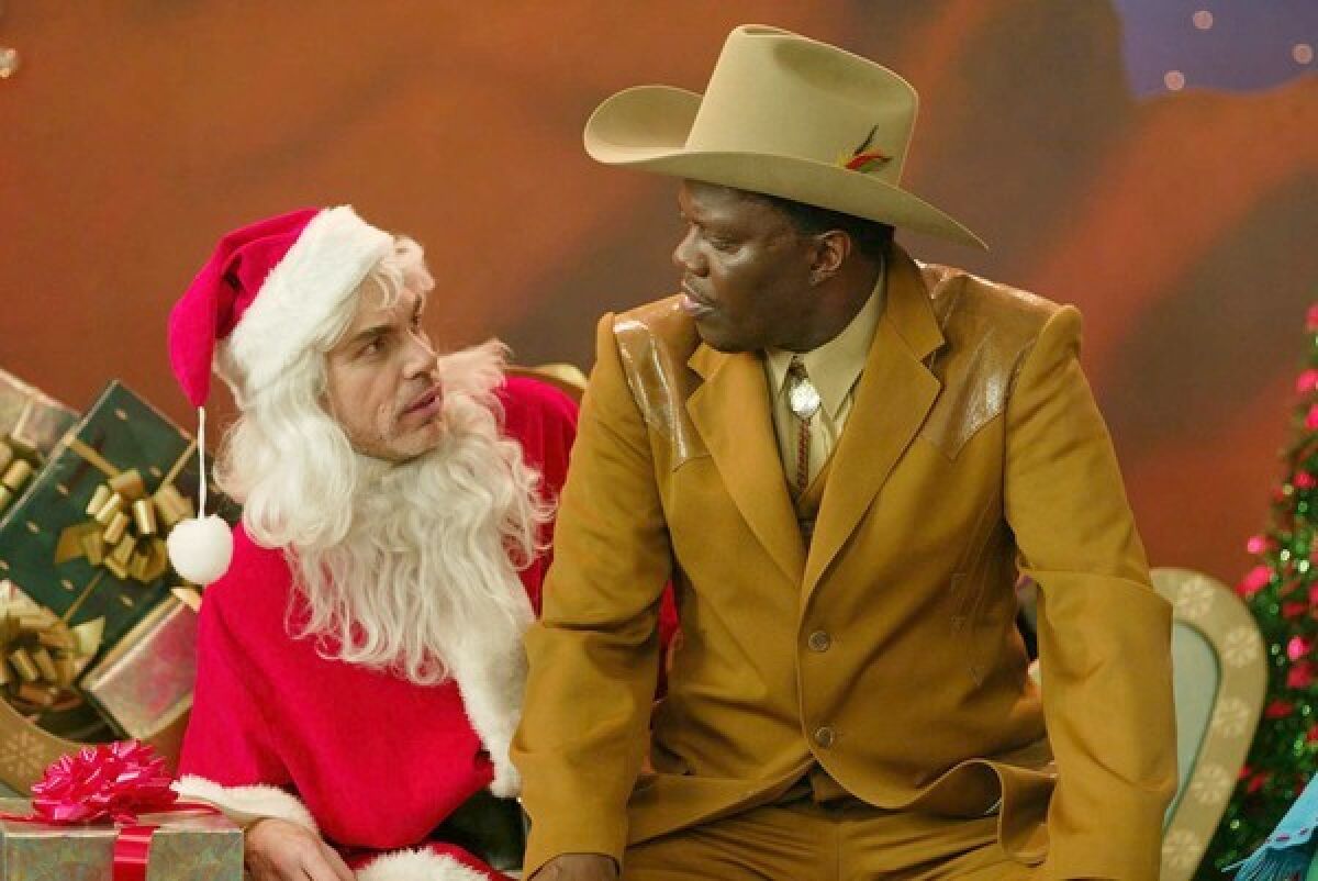 Billy Bob Thornton and Bernie Mac in "Bad Santa"