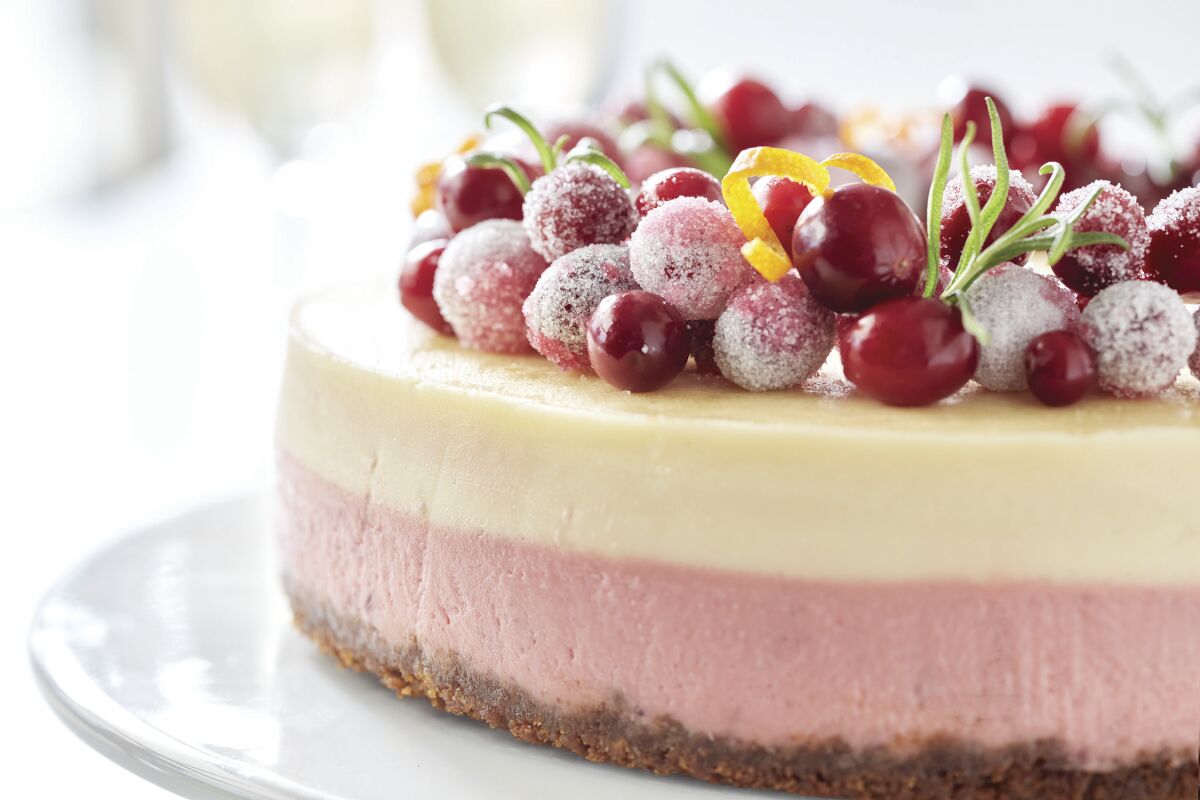 Cranberry cheesecake
