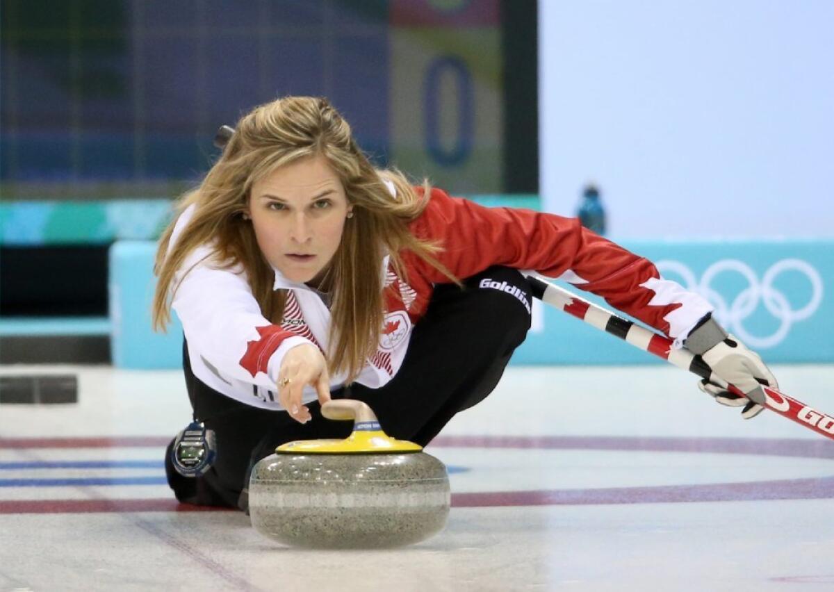 Jennifer Jones' Canadian team crushed 2010 bronze medalist China 9-2. [For the Record, Feb. 11, 2014: An earlier version of this caption misidentified Jones as U.S. skip Erika Brown.]