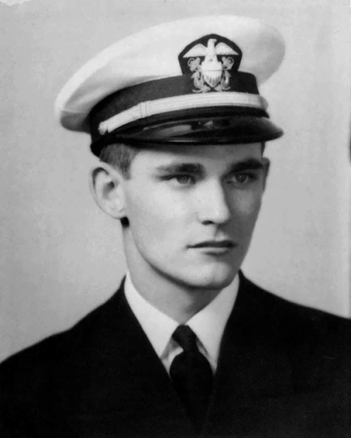 Ensign John C. England, who lost his life in the Japanese attack on Pearl Harbor on Dec. 7, 1941.