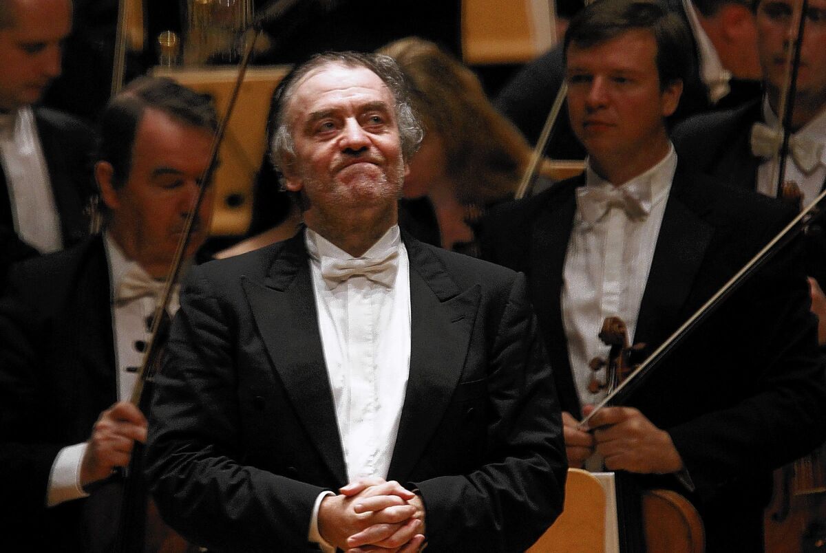 Conductor Valery Gergiev at Segerstrom Concert Hall in Costa Mesa on Oct. 13, 2011.