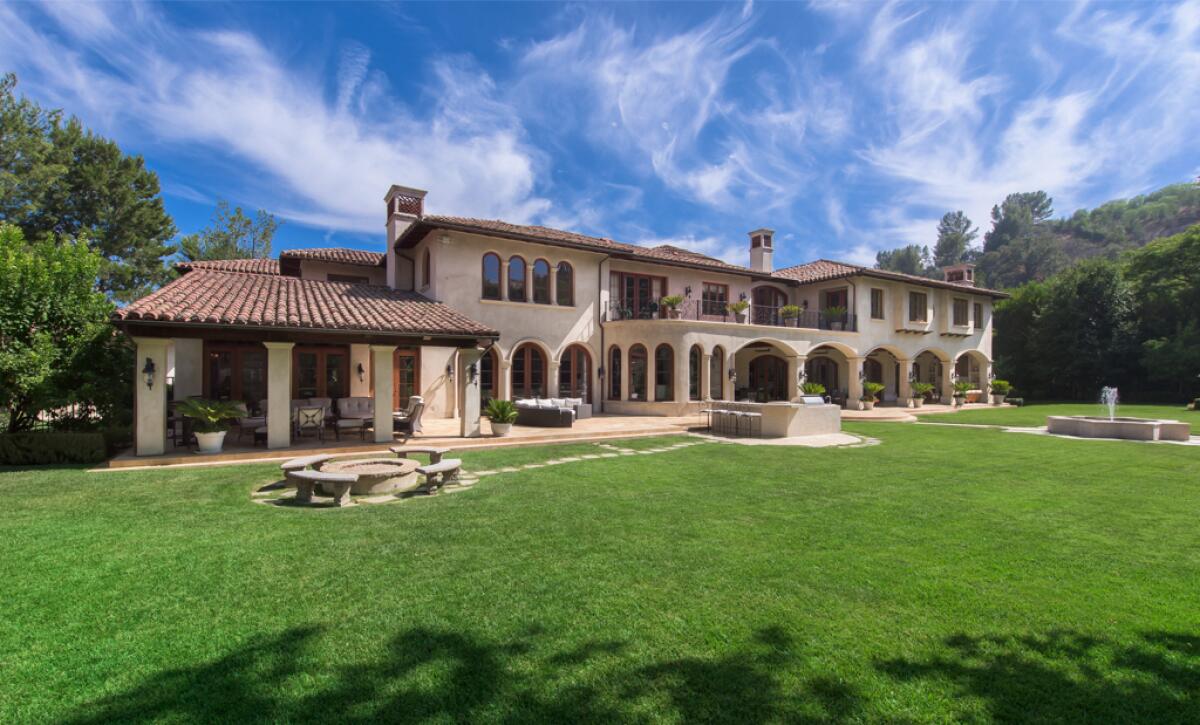 The 2.5-acre estate centers on a gated Mediterranean villa of more than 17,000 square feet.