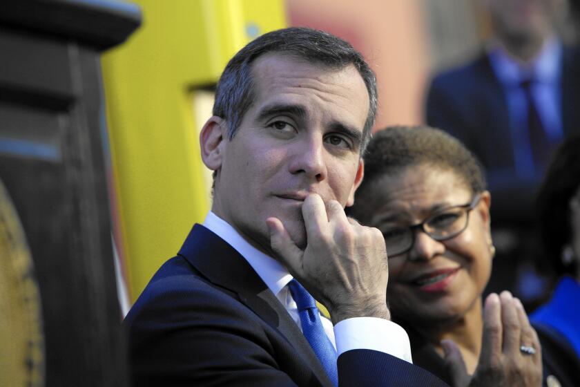 Los Angeles Mayor Eric Garcetti has said that he keeps his distance from the nonprofit Mayor's Fund's operations and that donors are dealt with by the organization's staff. "This is not run by me."
