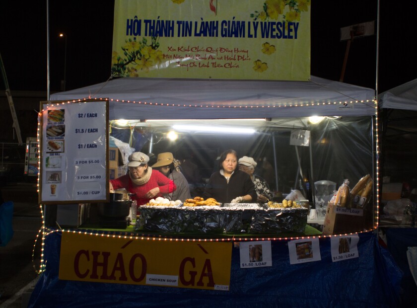 A food vendor at a previous San Diego Lunar New Year festival.