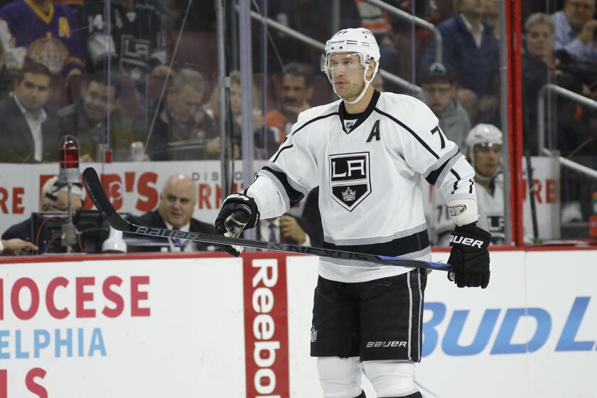 Kings center Jeff Carter probably will miss at least one more game. The team plays Monday in Vancouver.