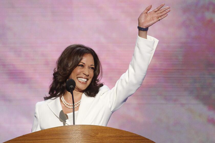 Atty. Gen. Kamala D. Harris speaks at the 2012 Democratic National Convention in Charlotte, N.C.