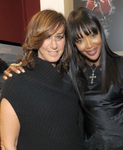 Designer Donna Karan, left, and model Naomi Campbell at Mercedes-Benz Fashion Week.