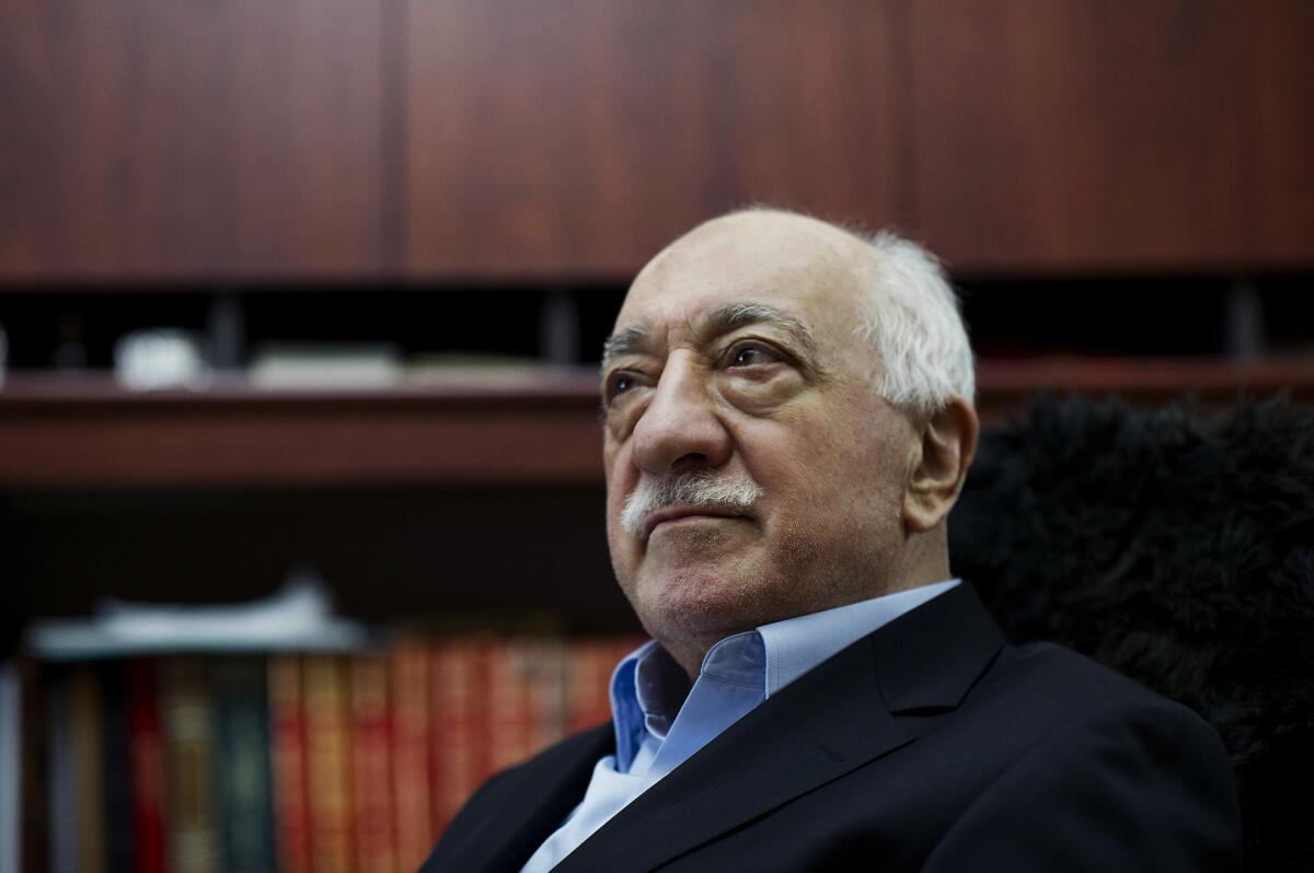 Fethullah Gulen, shown at his residence in Saylorsburg, Pa., in 2014, has been accused by a Turkish court of being behind the failed July 15 coup in Turkey.