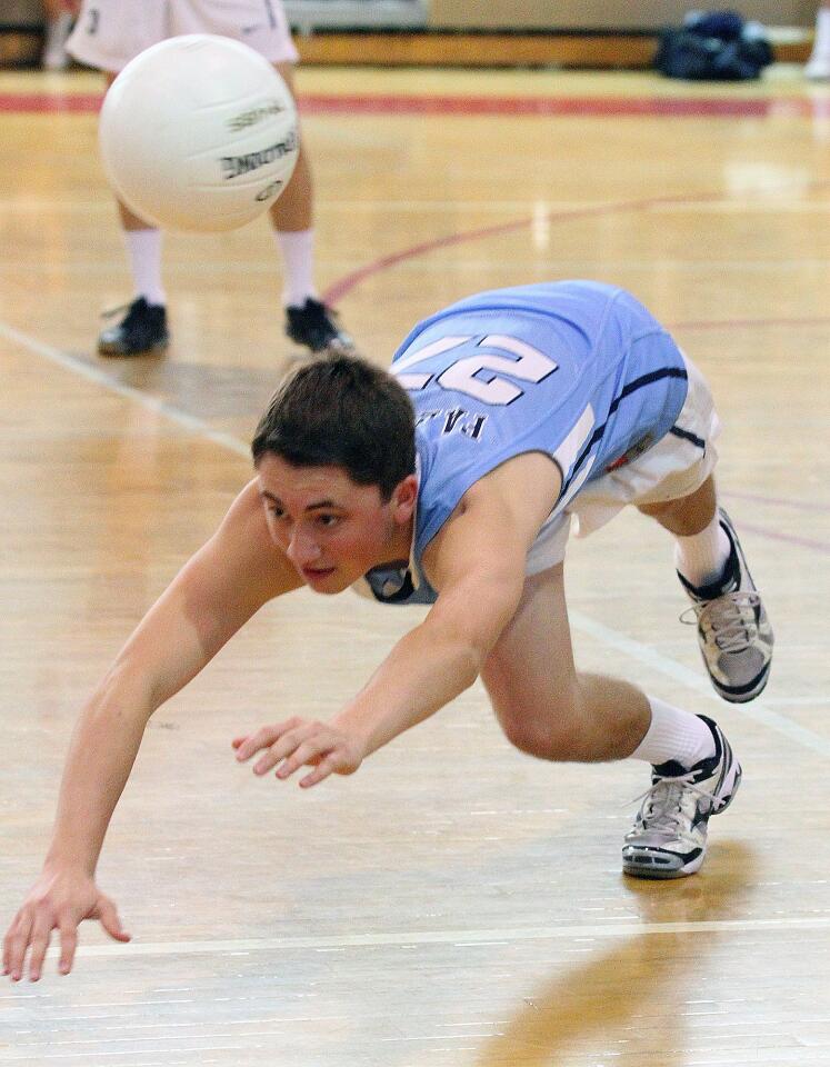 Photo Gallery: Burroughs vs. Crescenta Valley league boys volleyball