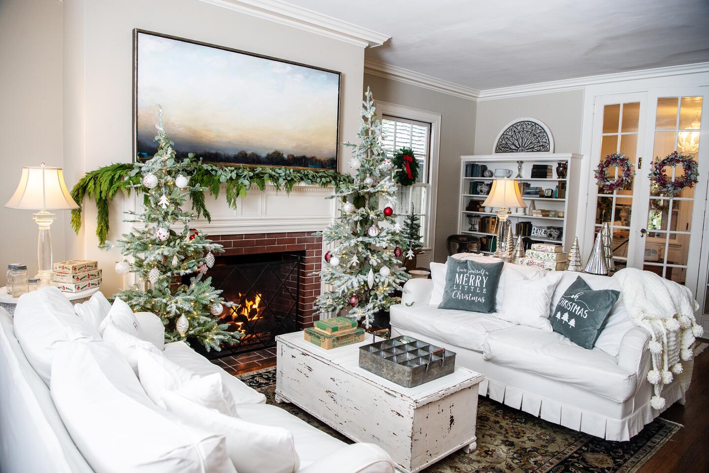 Every year, Saeta transforms her South Pasadena home in to a Winter Wonderland ... in October.